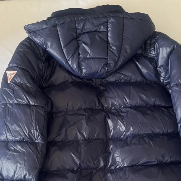 Guess Navy Blue Puffer Jacket - Picture 5 of 6